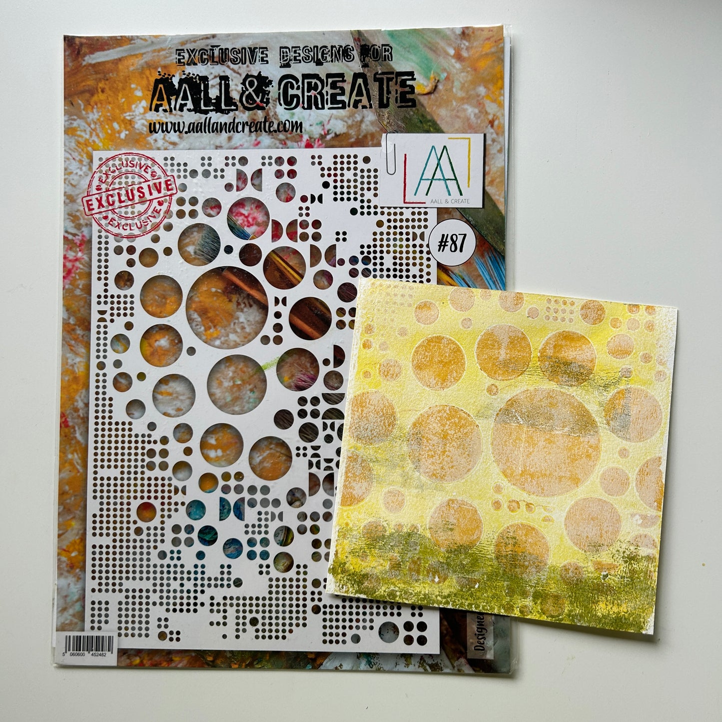 #87 - A4 Stencil - Totally Dotty