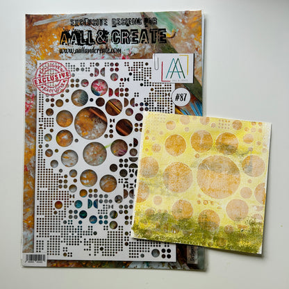 #87 - A4 Stencil - Totally Dotty