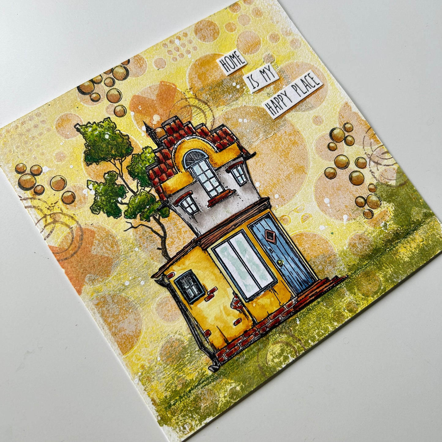 #87 - A4 Stencil - Totally Dotty
