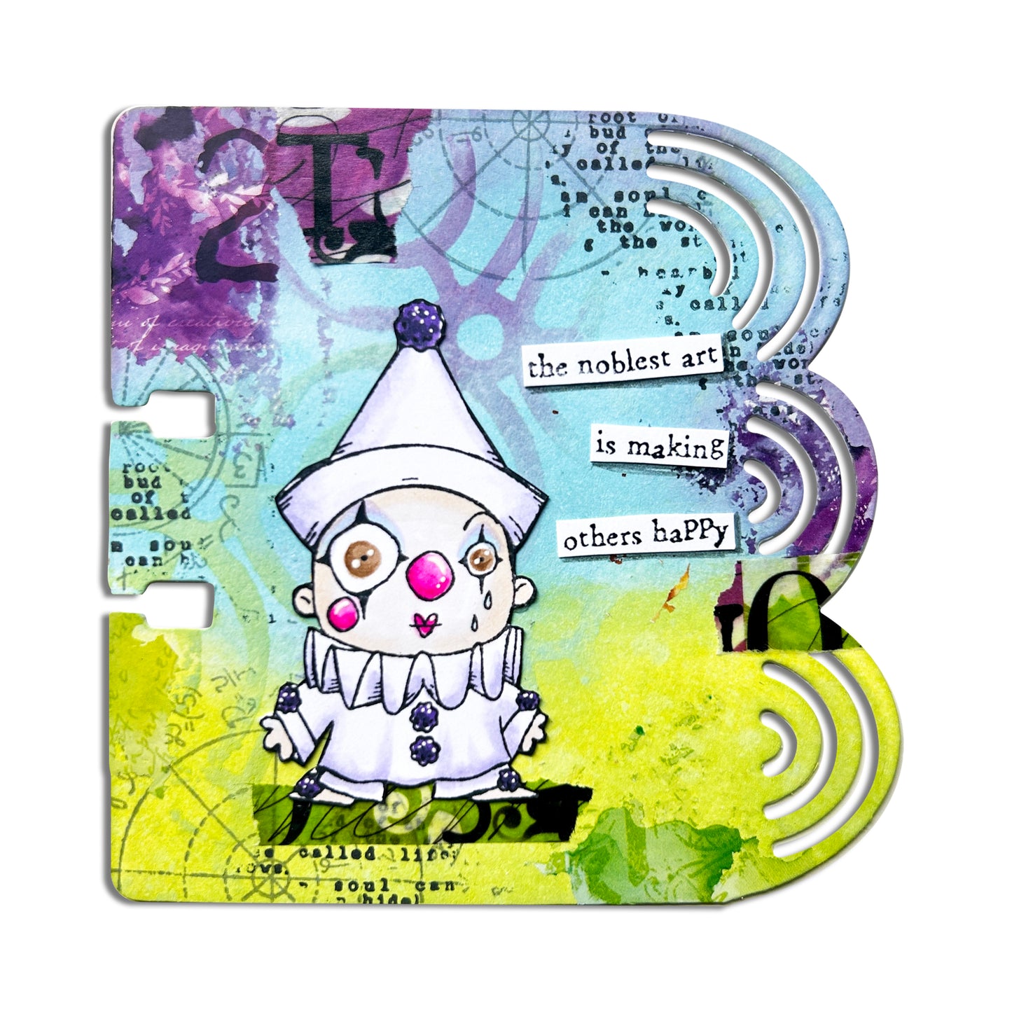 #1210 - A7 Stamp Set - Pierrot And Mime