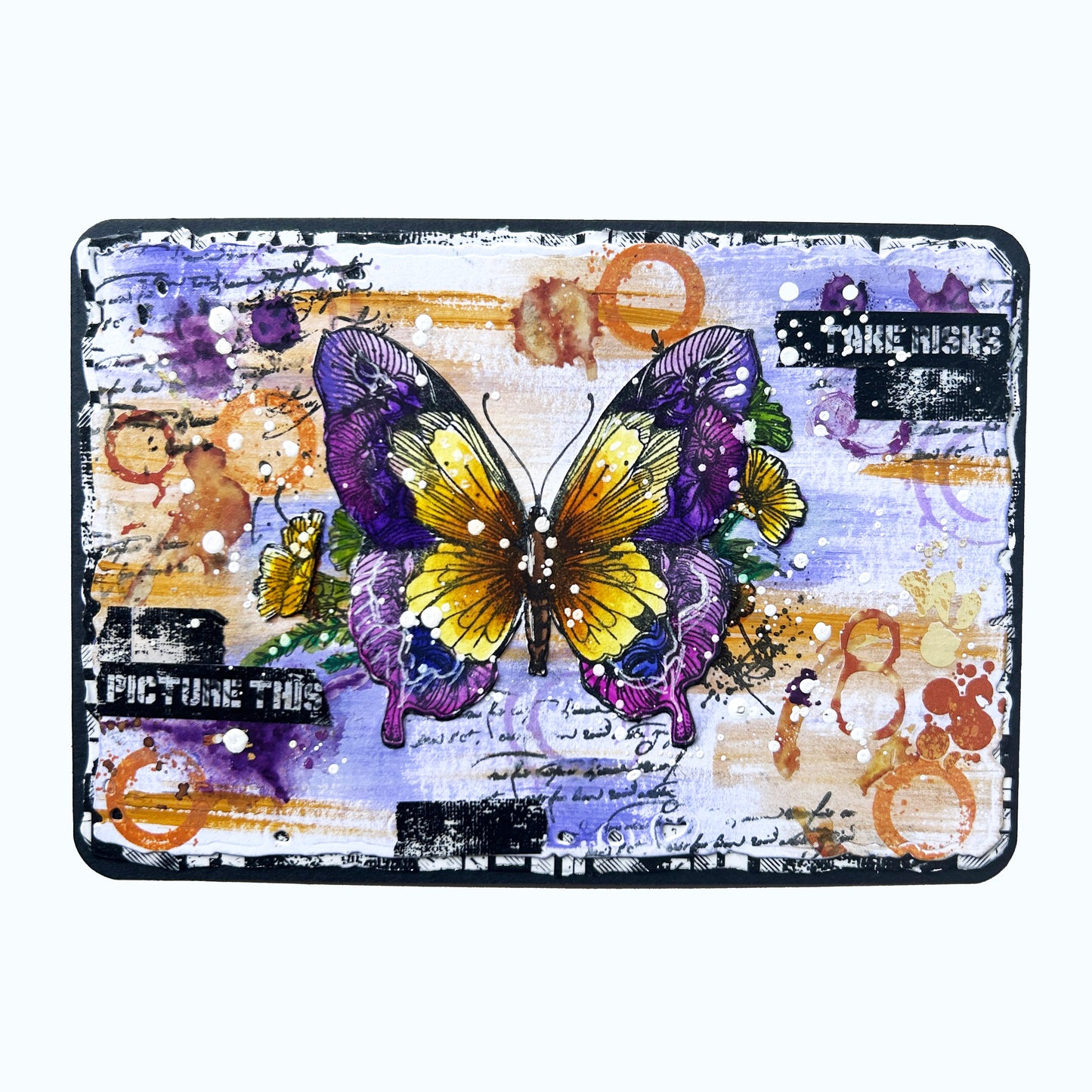 #1173 - A7 Stamp Set - Petalled Wings