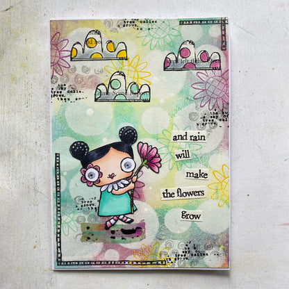 #361 - A7 Clear Stamp Set - Bloom