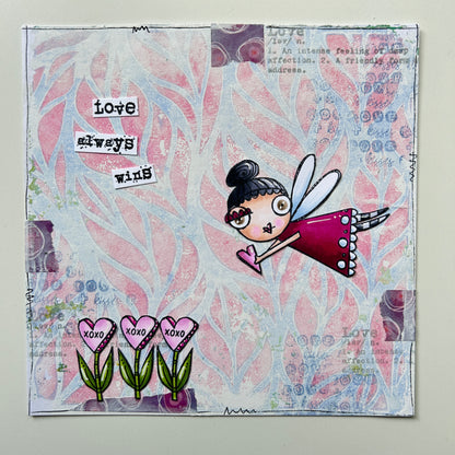PC-155 - 6"x6" Stencil - Folium