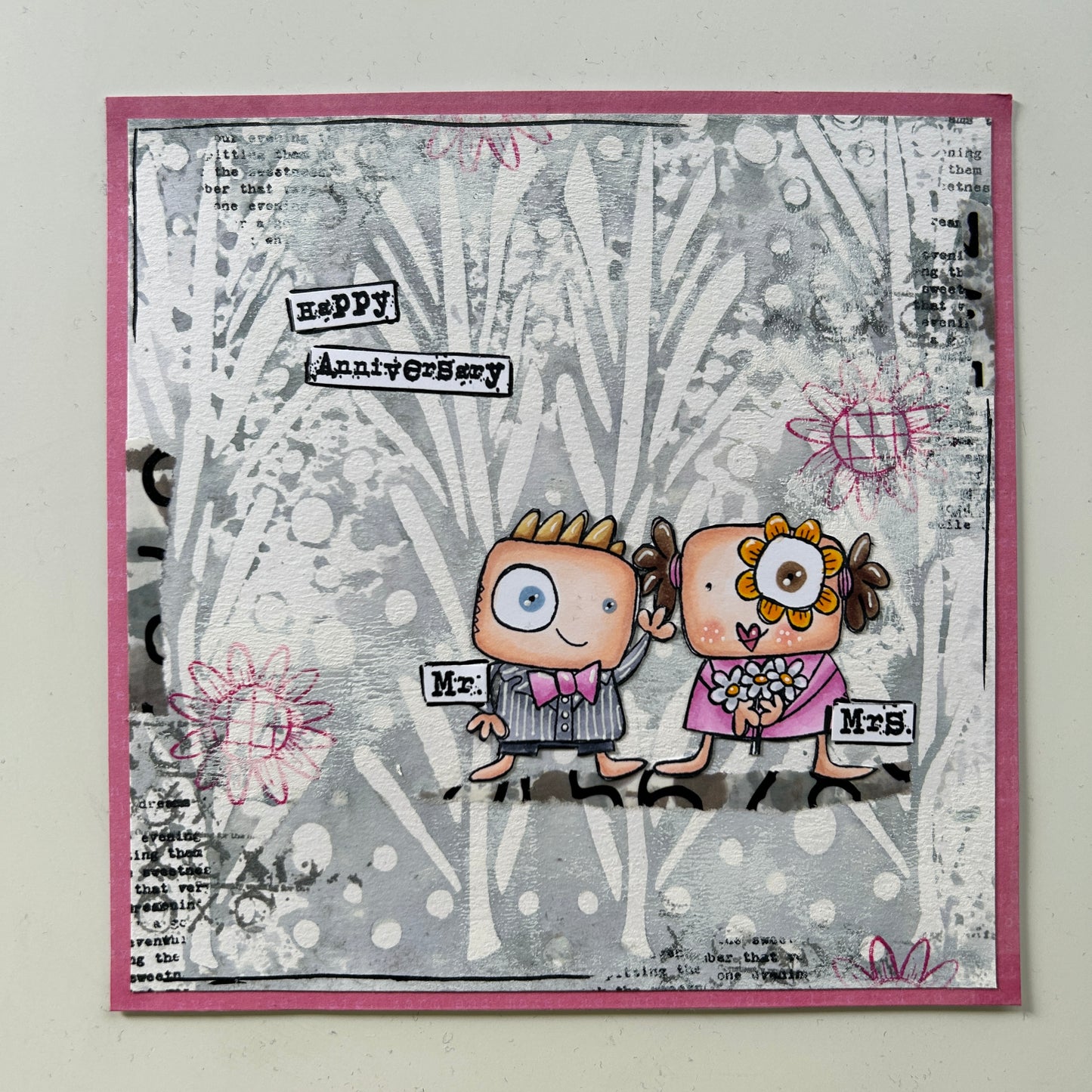#931 - A7 Stamp Set - Mr & Mrs