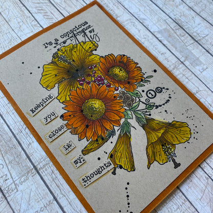 TP-622 - A5 Clear Stamp Set - Petal Power