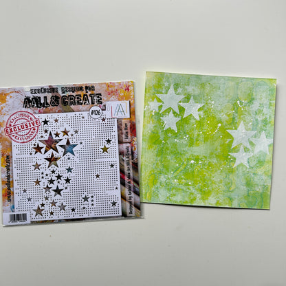 PC-126 - 6"x6" Stencil - Lotza Starz