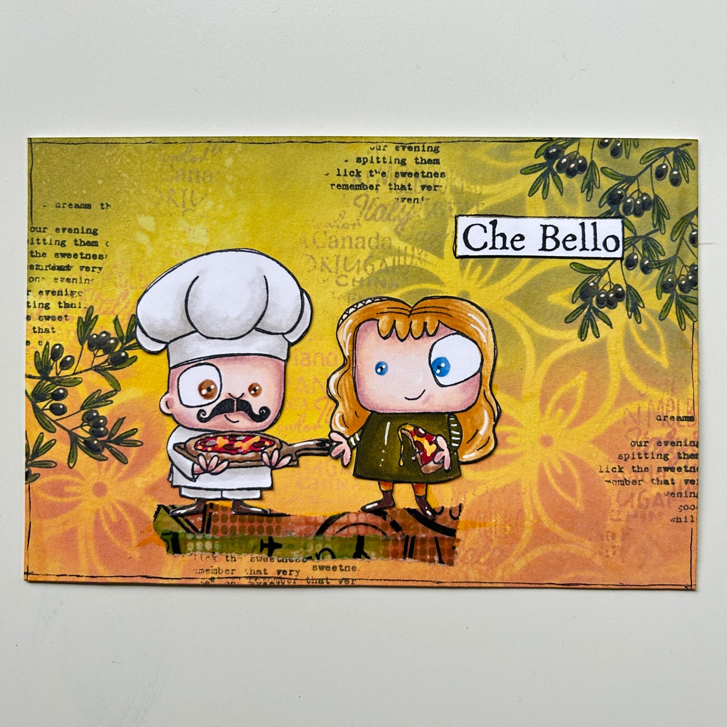 #1015 - A6 Stamp Set - Rome Italy