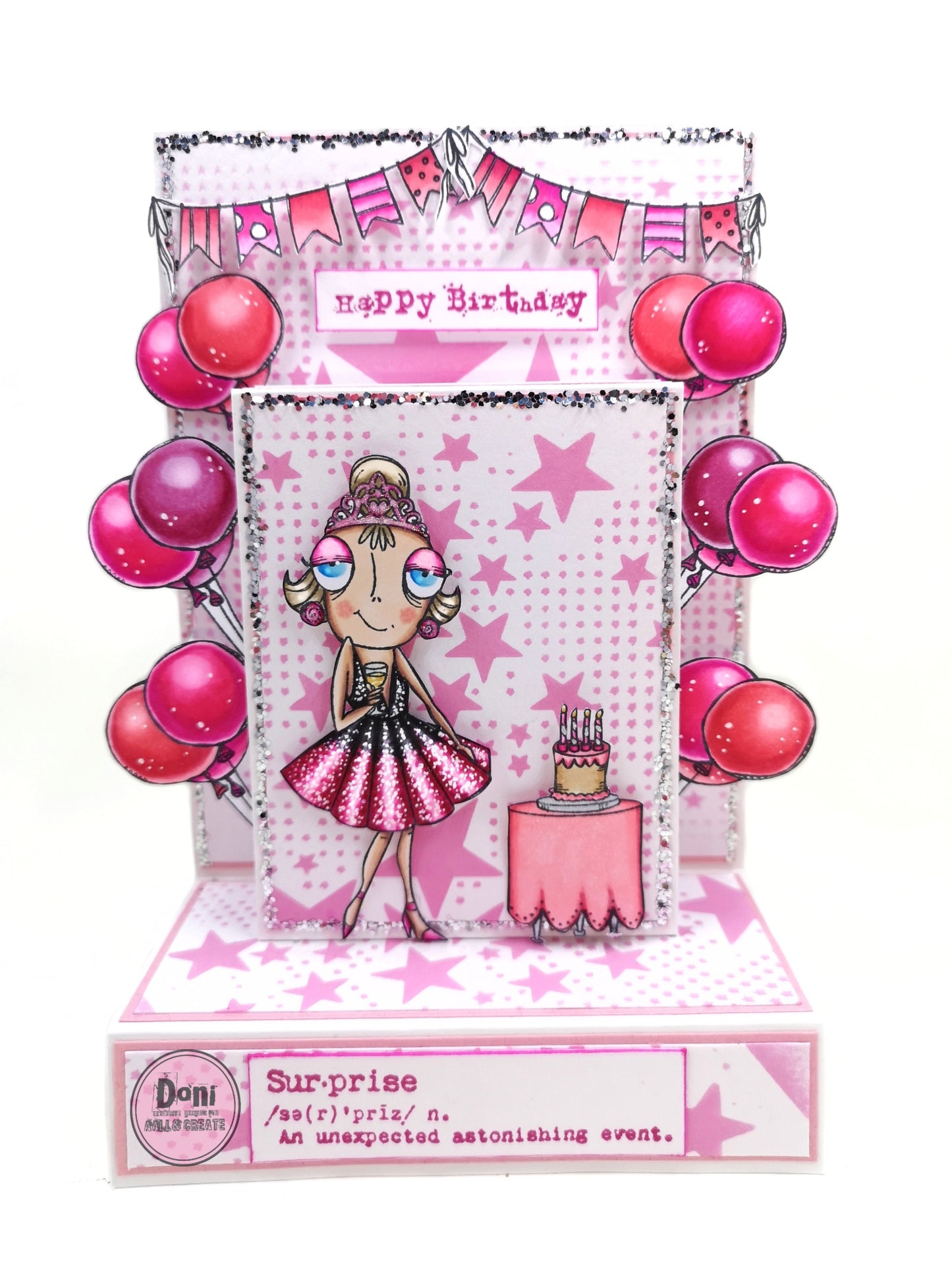 #964 - A7 Stamp Set - Girl Birthday