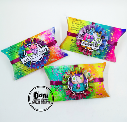 TP-966 - A7 Stamp Set - Purrfect Birthday