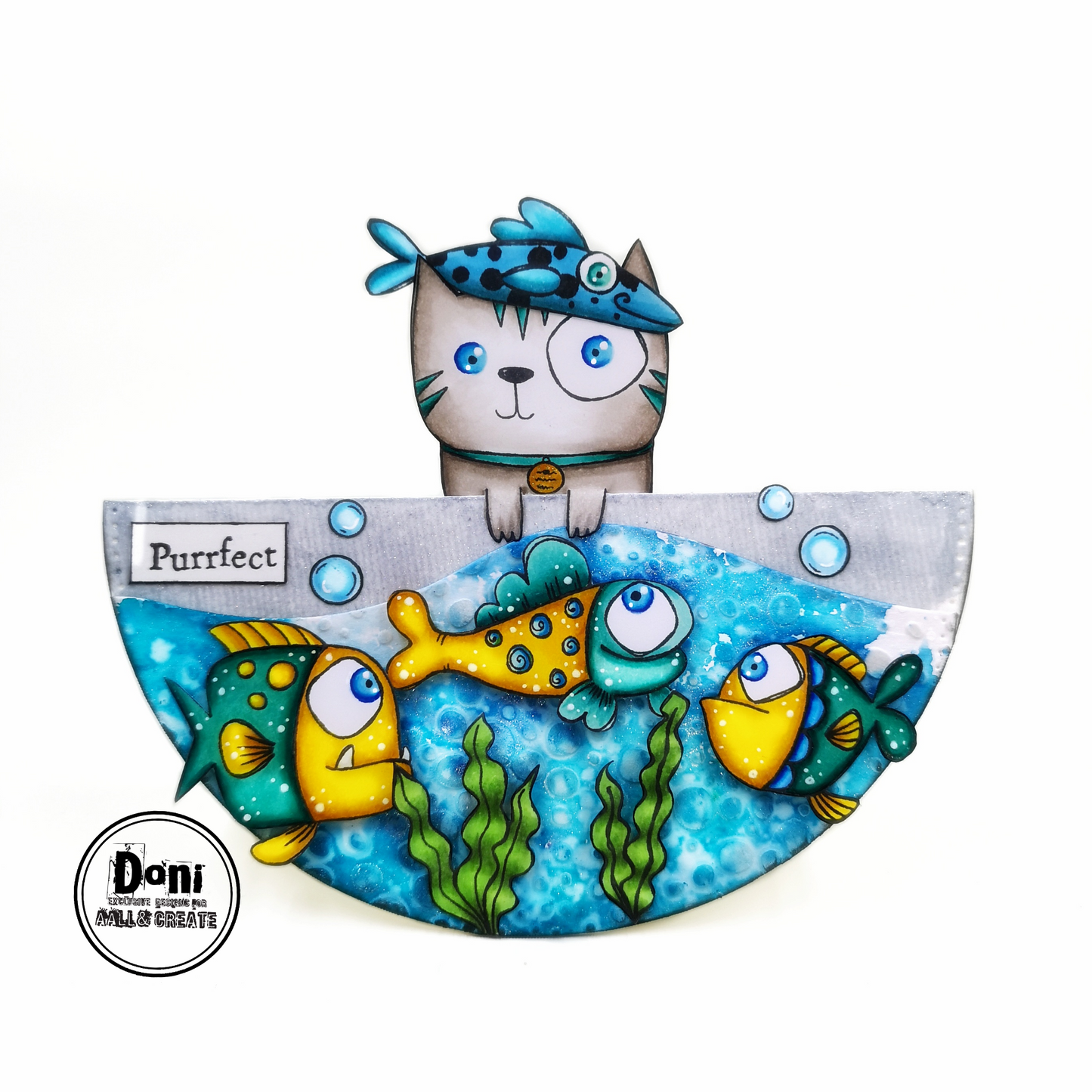 TP-1038 - A6 Stamp - Fish Tank