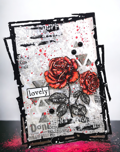 #1251 - A6 Stamp Set - Rosey Daze