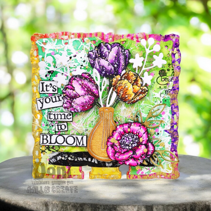 #1249 - A6 Stamp Set - Petal Pop