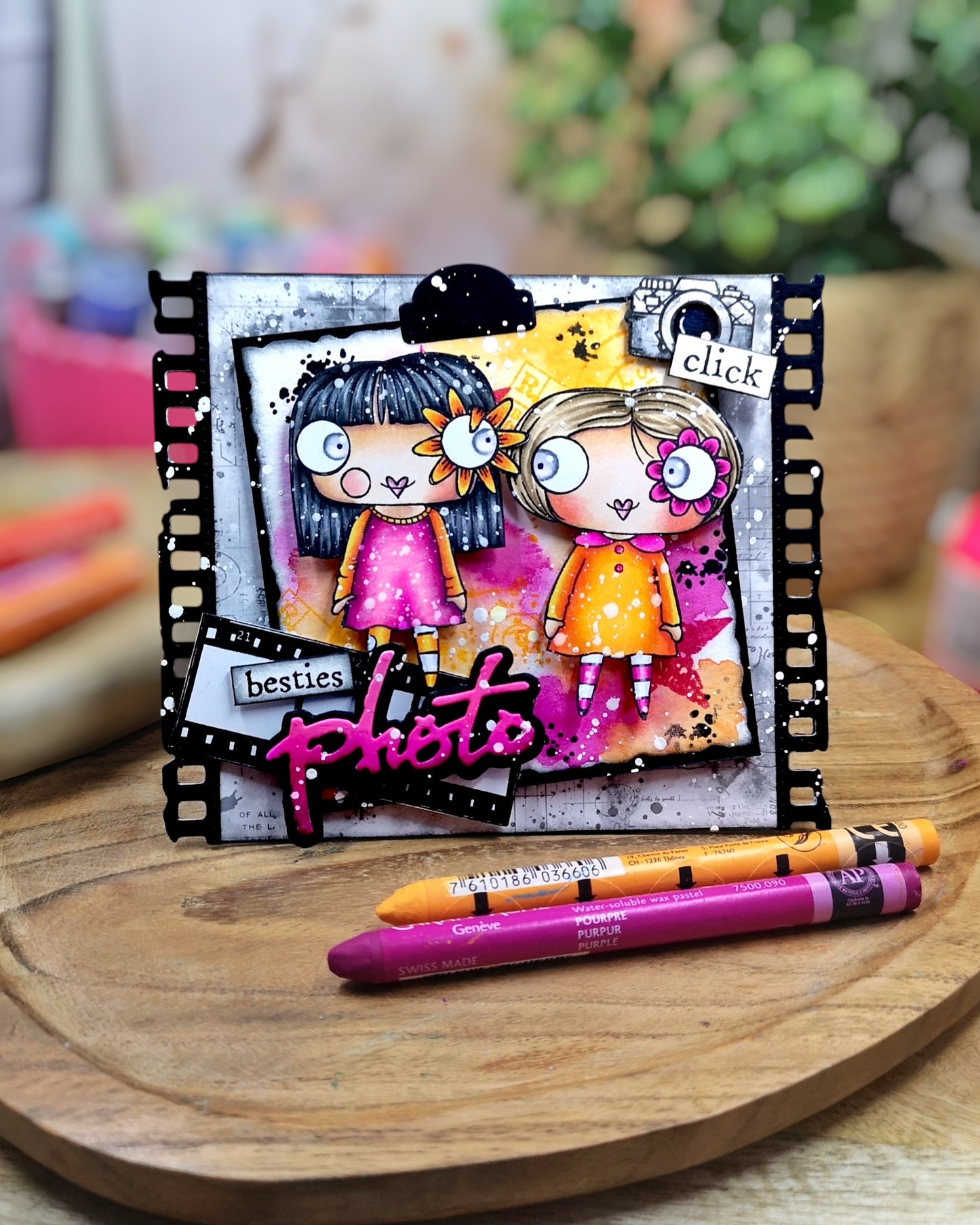 #91 Film Drip & #92 Retro Numbers Die Set Duo