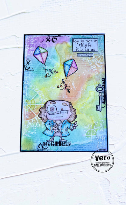 #969 - A7 Stamp Set - Benjamin Franklin