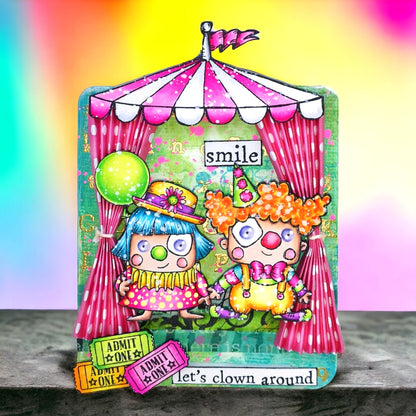 #1209 - A7 Stamp Set - Clown Around