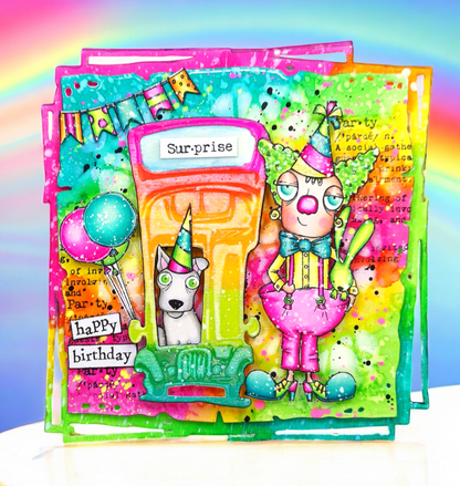 #964 - A7 Stamp Set - Girl Birthday