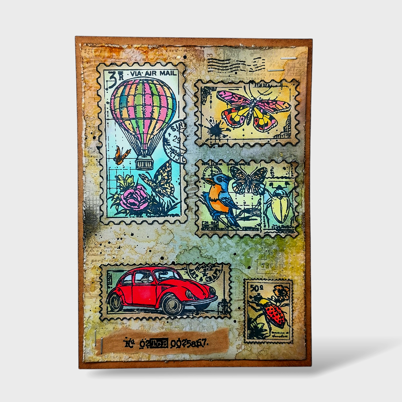 Autour De Mwa Dispatch Transit Stamp + Matching Die Bundle