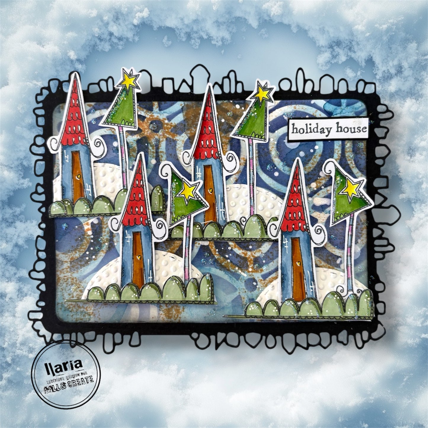#TP-1316 - A7 Stamp Set - Holiday House