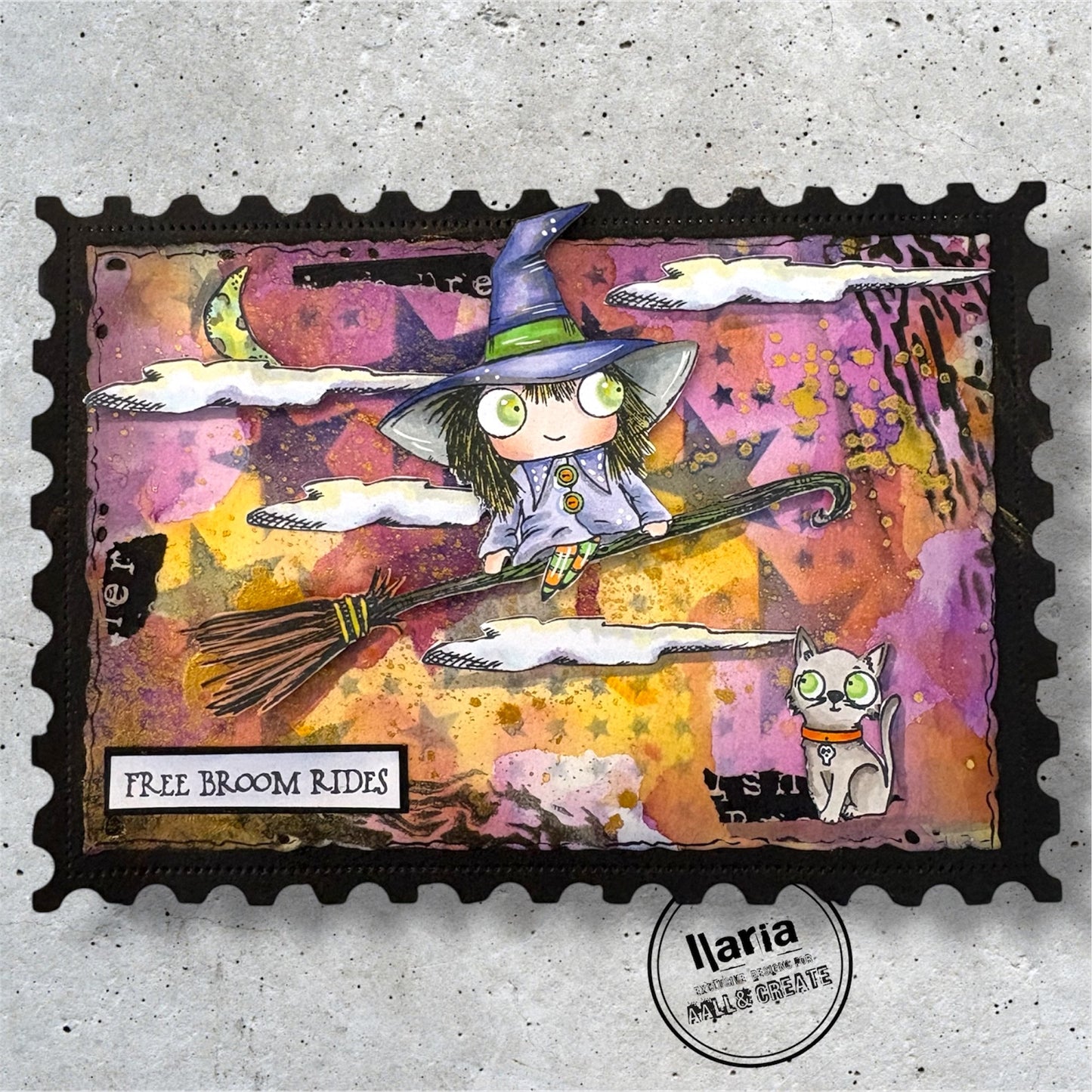 #121 - A4 Stencil - Smitten With Stars