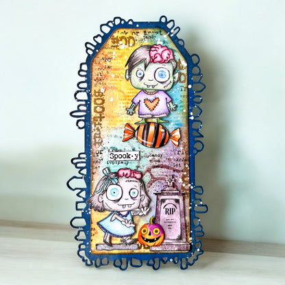 #TP-1293 - A7 Stamp Set - Brainy and Cute