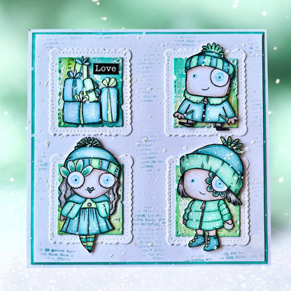 Janet Klein Christmas A7 Stamps Bundle