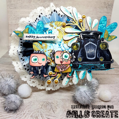 #931 - A7 Stamp Set - Mr & Mrs