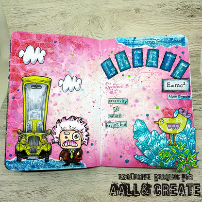 #1112 - A6 Stamp Set - Movin' On Up