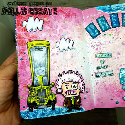 #1112 - A6 Stamp Set - Movin' On Up