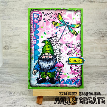 #1077 - A6 Stamp Set - Toad In The Gnome