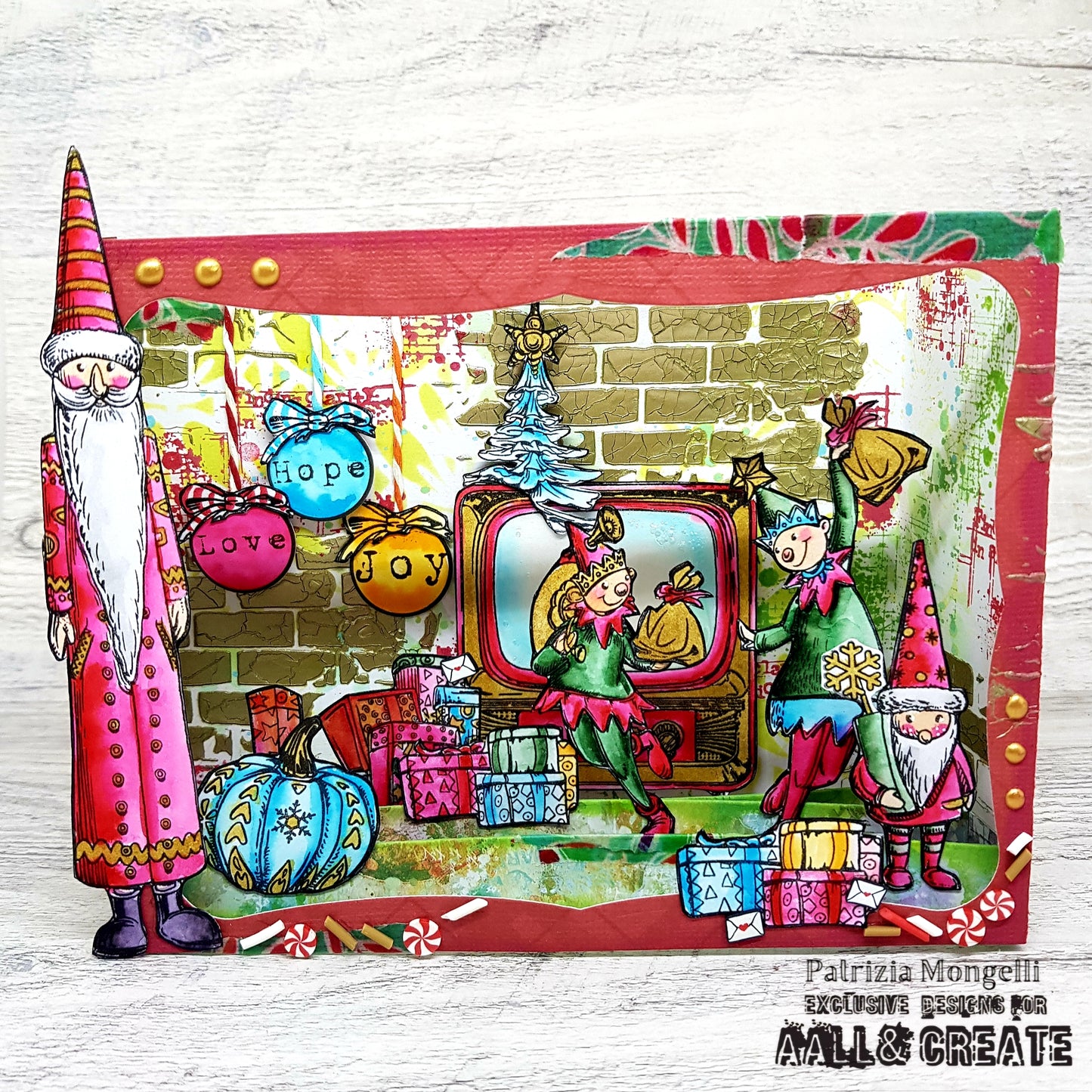 #1216 - A6 Stamp Set - Santa's Workshop Wonders