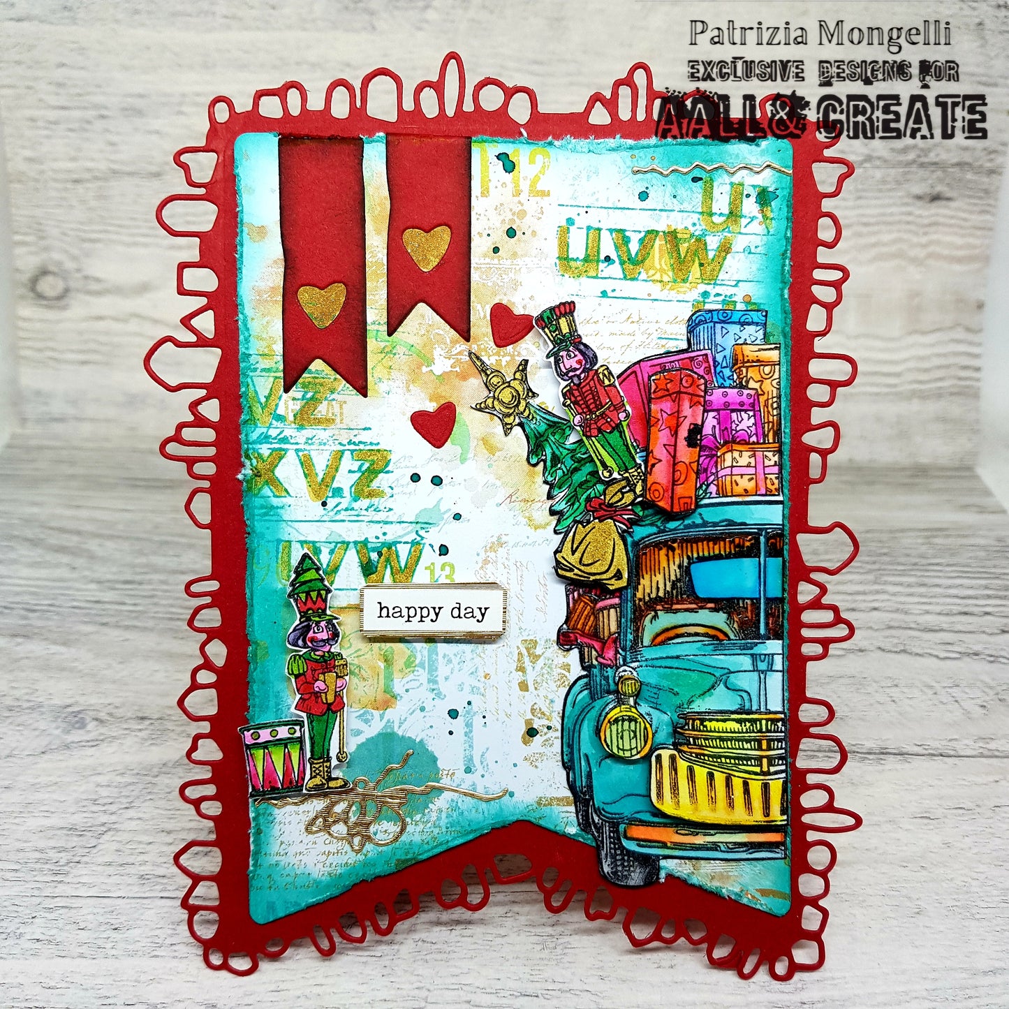 #1221 - A6 Stamp Set - Gifts On Wheels