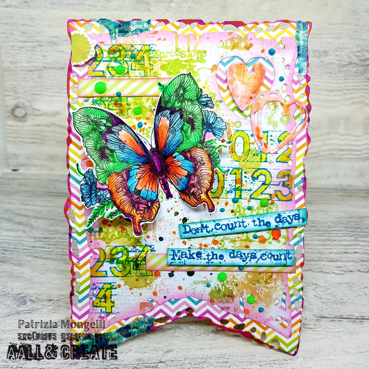 #1173 - A7 Stamp Set - Petalled Wings