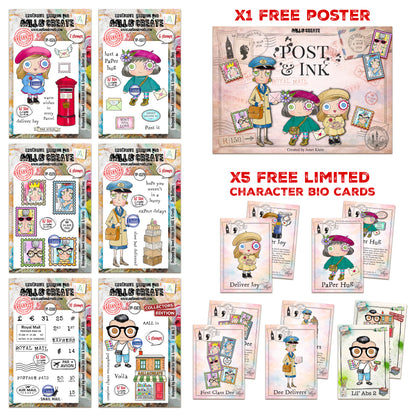 Janet Klein Post & Ink Stamps Bundle ~ Ship from 13th May