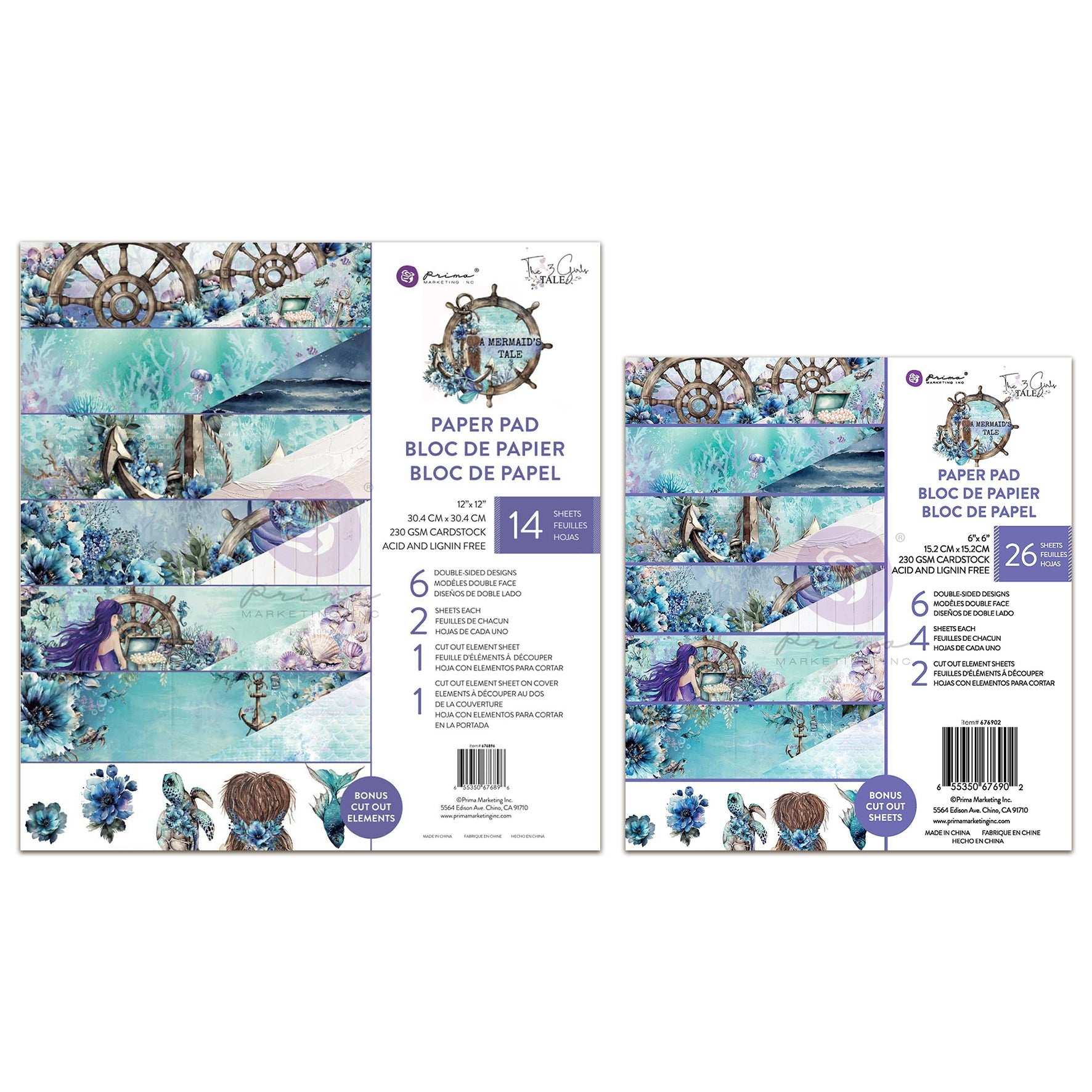 Prima Sticker Paper Prima Marketing A Mermaid's Tale Paper Bundle – AALL & Create