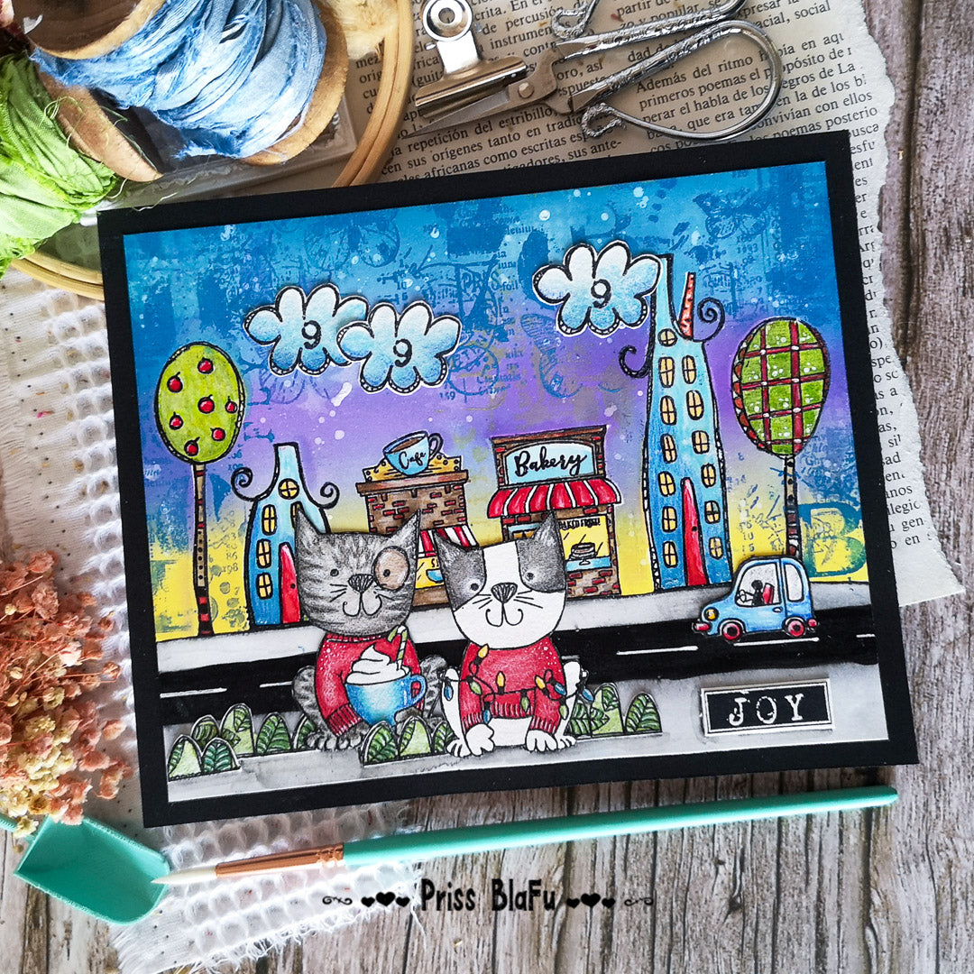 #576 - A6 Clear Stamp Set - City Living