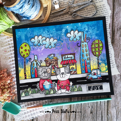 #576 - A6 Clear Stamp Set - City Living