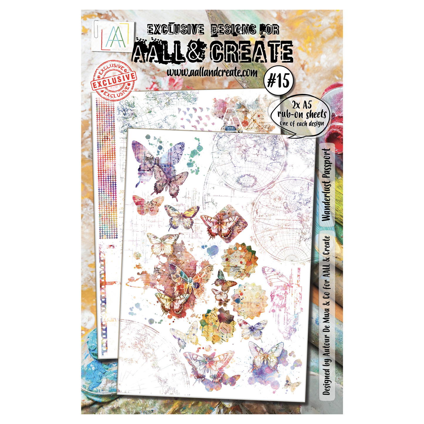 #15 - A5 Rub-Ons - Wanderlust Passport