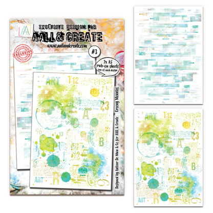 #3 - A5 Rub-Ons - Greeny Meanies