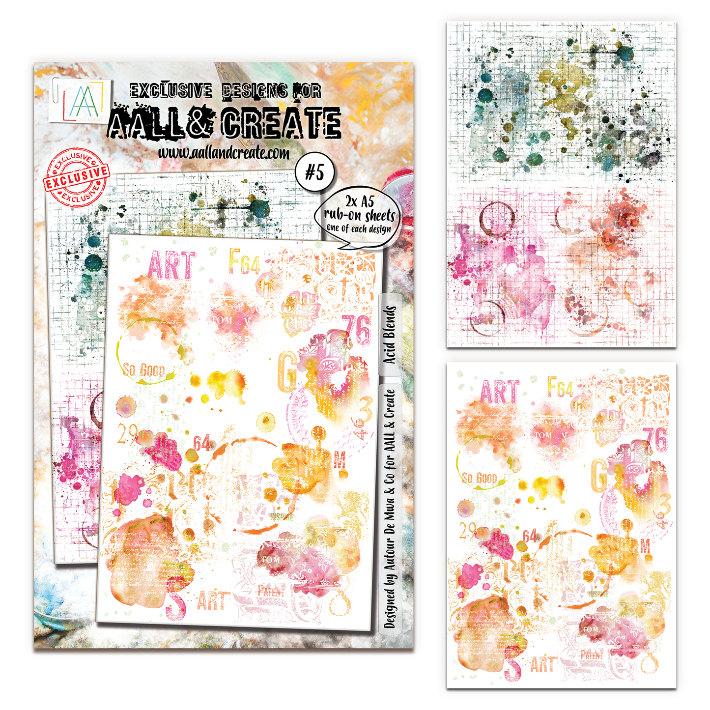 #5 - A5 Rub-Ons - Acid Blends