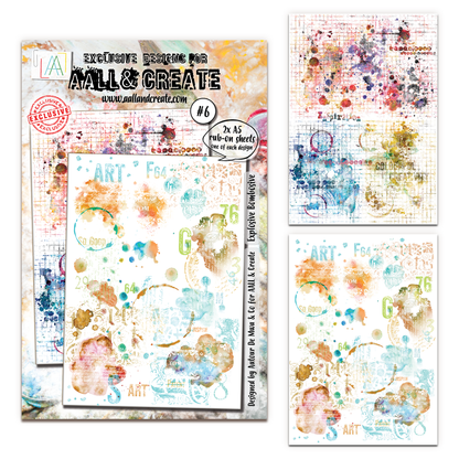 #6 - A5 Rub-Ons - Explosive Bombosive