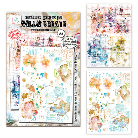 #6 - A5 Rub-Ons - Explosive Bombosive