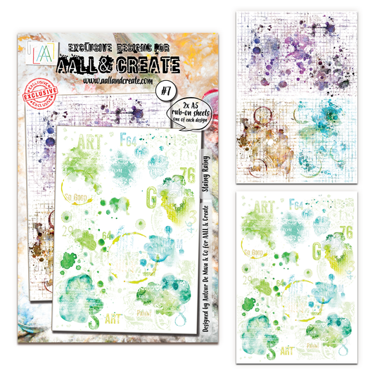 #7 - A5 Rub-Ons - Stainy Rainy