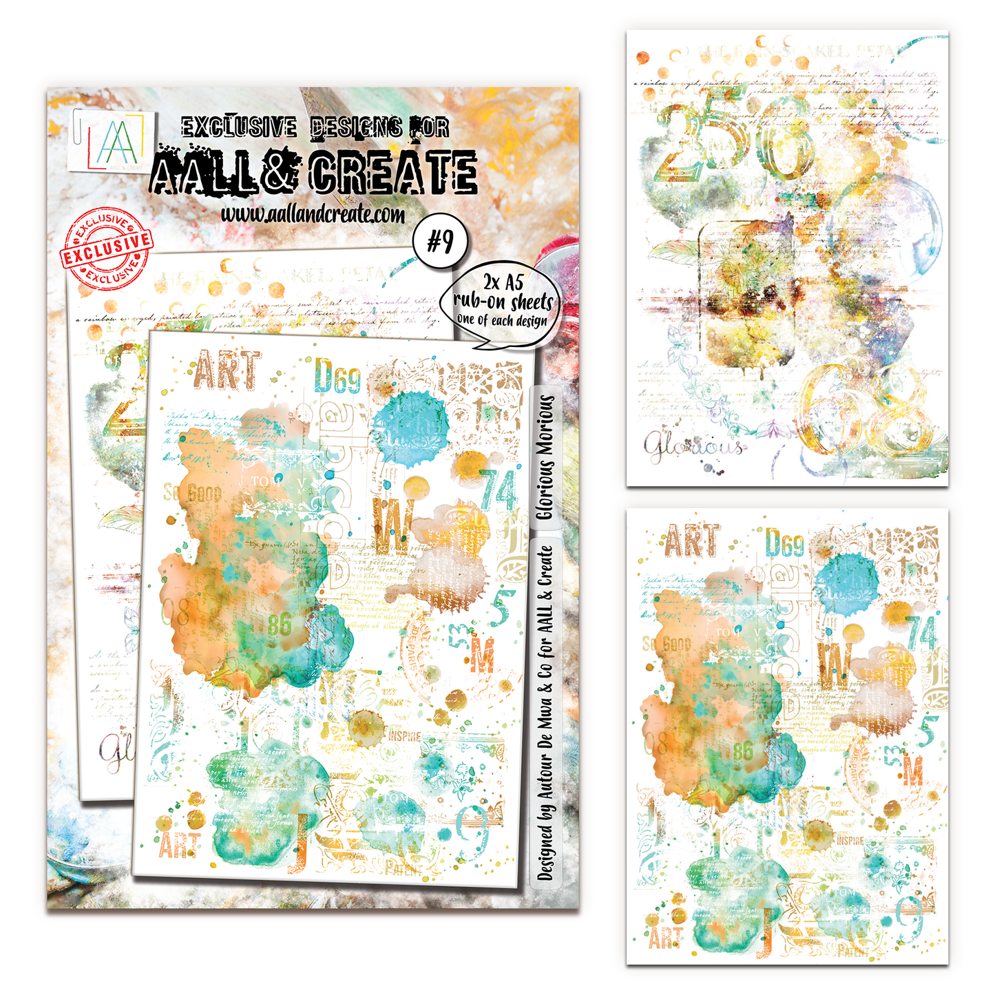 #9 - A5 Rub-Ons - Glorious Morious