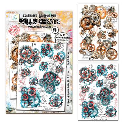 #11 - A5 Rub-Ons - Cogs & Curios