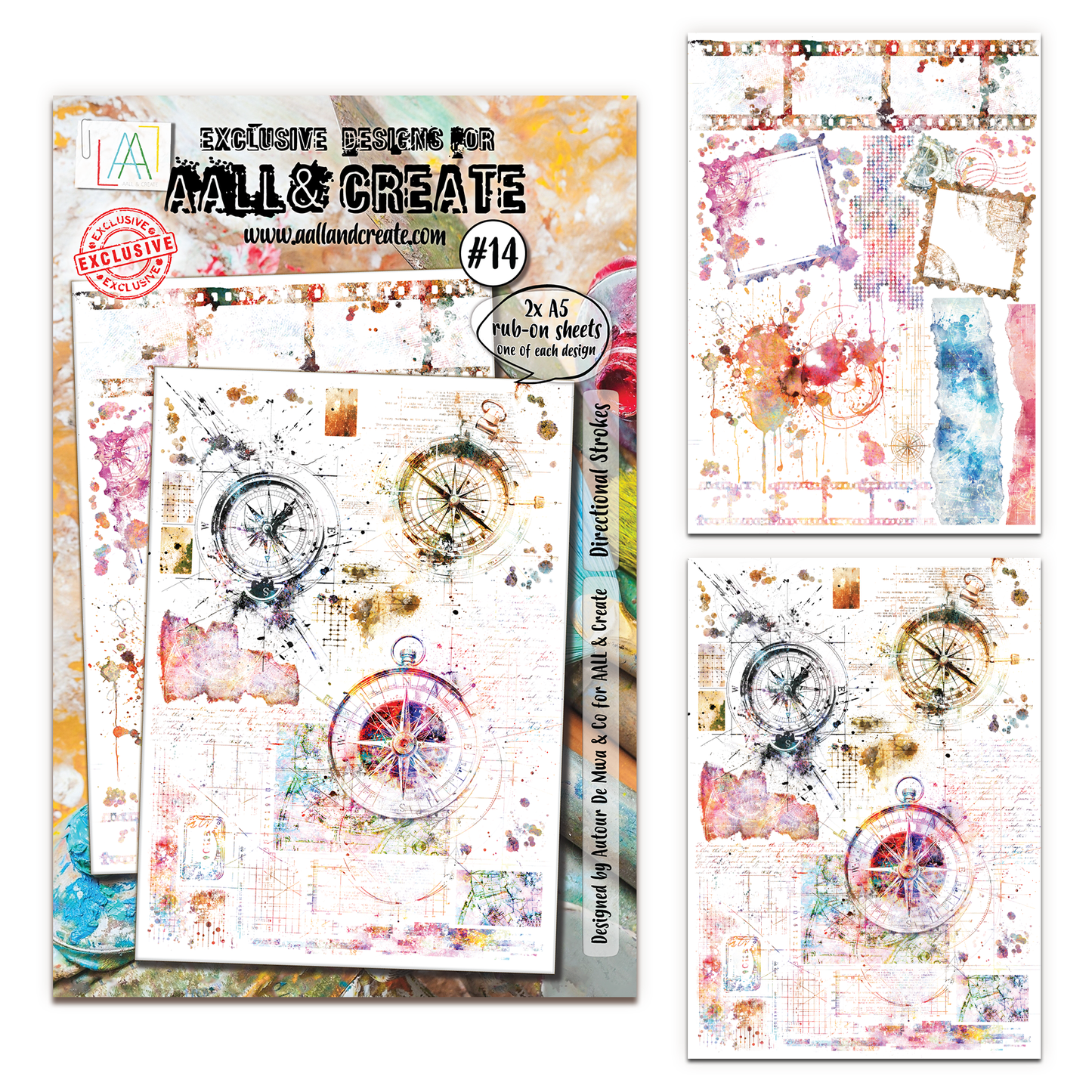 #14 - A5 Rub-Ons - Directional Strokes