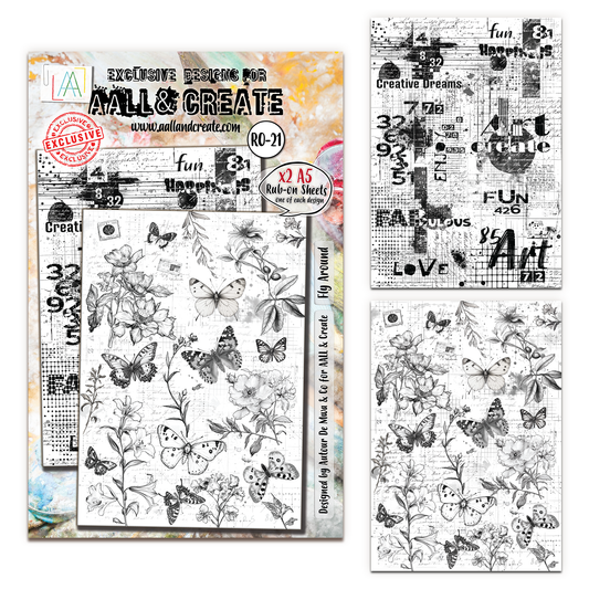 #RO-21 - A5 Rub-Ons - Fly Around