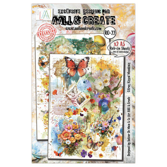 #RO-22 - A5 Rub-Ons - Citrus Kissed Meadows