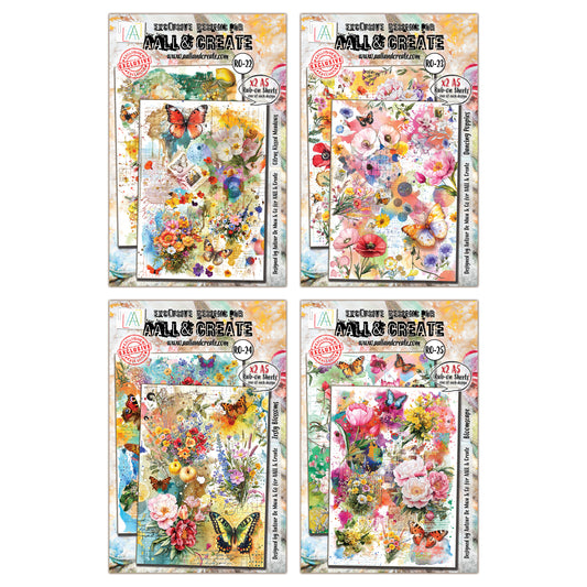 Radiant Florals Rub-On Bundle