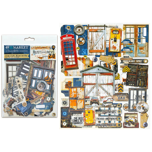 49 and Market Rust & Revs 2.0 Die-cut Elements
