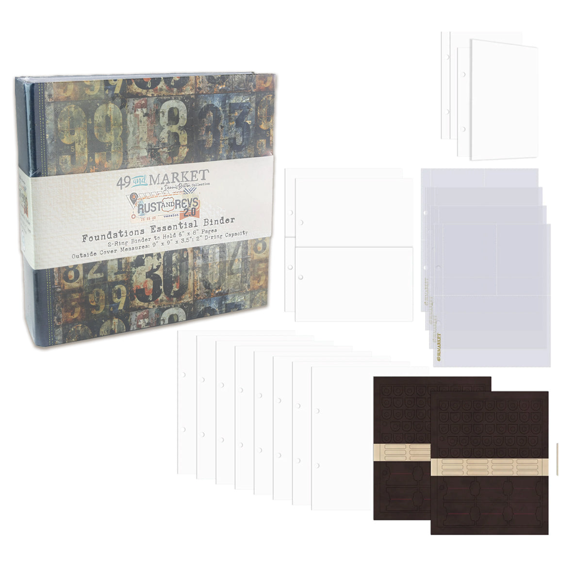 49 and Market Rust & Revs 2.0 Foundations Binder Album Kit – AALL & Create